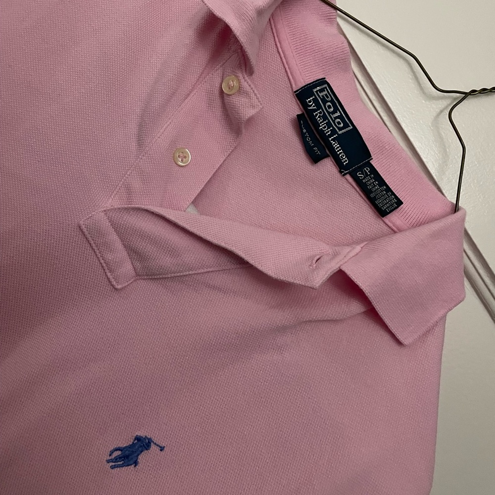 Mens pink custom fit Polo Ralph Lauren size small